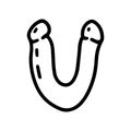 double dildo line vector doodle simple icon