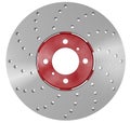 Double disc brake rotor Royalty Free Stock Photo