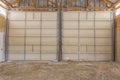 Double doors on large old barn in Utah close Royalty Free Stock Photo