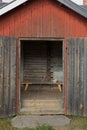 Open barn doors. Royalty Free Stock Photo