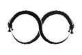 Double Dragon Infinity Symbol black Royalty Free Stock Photo