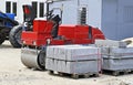 Double drum vibratory roller Royalty Free Stock Photo