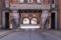 Gate of elephants at Carlsberg Brewery Royalty Free Stock Photo