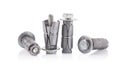 Double expansion anchors on white background Royalty Free Stock Photo