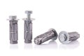Double expansion anchors on white background Royalty Free Stock Photo
