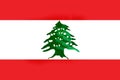 Double exposure image of lebanon flag have praying hand inside Royalty Free Stock Photo