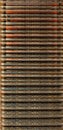 Double exposure of Victorian style cast iron radiators Royalty Free Stock Photo