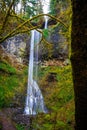 Double Falls at Silver Falls State Park Royalty Free Stock Photo