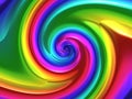 Double Fibonacci Logarithmic Spiral Dynamics - Iridescent Abstract Texture Royalty Free Stock Photo
