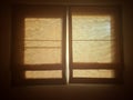 The double golden roman blinds Royalty Free Stock Photo