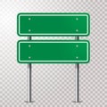 Double green sign Royalty Free Stock Photo