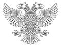 Double headed Imperial Eagle with Two Heads Royalty Free Stock Photo