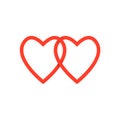 Double heart icon