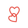 Double heart icon