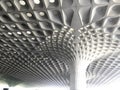 Double height concrete roof waffle ceiling for airports buildings decoration