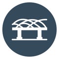 Double helix bridge, helix bridge Isolated Vector Icon which can be easily modified or edit