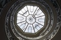 Double helix staircase at Vatican museum Royalty Free Stock Photo