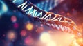 Double helix structure of abstract DNA model.Generative AI Royalty Free Stock Photo