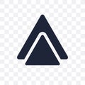Double hexagon of small triangles transparent icon. Double hexagon of small triangles symbol design from Geometry collection.