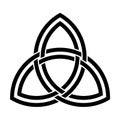 Double interlaced triquetra Royalty Free Stock Photo