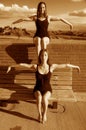 Double jointed Ballerinas Royalty Free Stock Photo