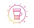 Double Latte coffee icon. Hot drink sign. Vector Royalty Free Stock Photo