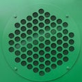 Double layer metal surface bright green color with round holes and mesh for grill radiator for heavy special machinery