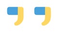 Double Left Quote Marks for Text Citation and Communication, vector design Generative AI Royalty Free Stock Photo