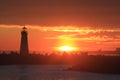 Double Lighthouse Sunset