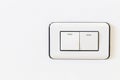 Double Lightswitch on White Wall Royalty Free Stock Photo