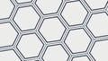 Double Line Hexagonal Geometric Pattern, vector design Generative AI Royalty Free Stock Photo