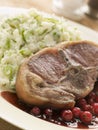 Double Loin Lamb Chops with Champ Royalty Free Stock Photo