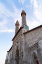 Double Minaret Madrasah Cifte minareli medrese in Turkish, Sivas/Turkey Royalty Free Stock Photo