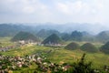 Double Mountain at Tam Son town, Quan Ba, Ha Giang, Vietnam Royalty Free Stock Photo