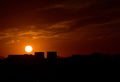 The Chongyang Festival is on Jingshan Hill to watch the sunset Royalty Free Stock Photo