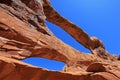 Double O Arch at Arches National Park in Utah, USA