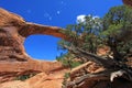 Double O Arch at Arches National Park in Utah, USA