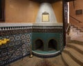 Double oven surrounded by Zellige inside La Maison Arabe in Marrakesh, Morroco.