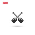 Double paddle icon vector design isolated 4