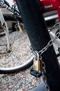 Double Padlocks and bicycle