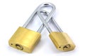 Double Padlocks Royalty Free Stock Photo