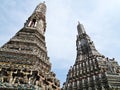 Double of Pagoda at Wat Arun , Bangkok Royalty Free Stock Photo