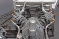 Double Piston Air Compressor Royalty Free Stock Photo