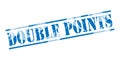 Double points blue stamp Royalty Free Stock Photo