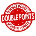 Double points grunge rubber stamp Royalty Free Stock Photo