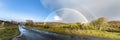 Double rainbow at Bonny Glen by Portnoo in County Donegal - Ireland