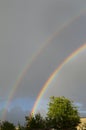 Double rainbow at the cottage in jule