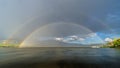 Double rainbow over Osoyoos Lake in the Okanagen Valley