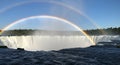 Double Rainbow over Waterfall Royalty Free Stock Photo