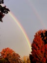 Double rainbow. Royalty Free Stock Photo